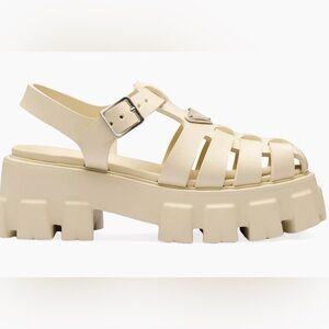 Prada Monolith Rubber Sandals